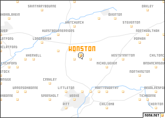 map of Wonston