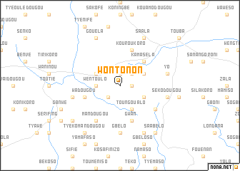 map of Wontonon