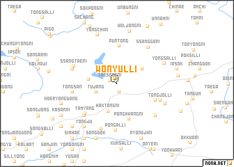 map of Wŏnyul-li