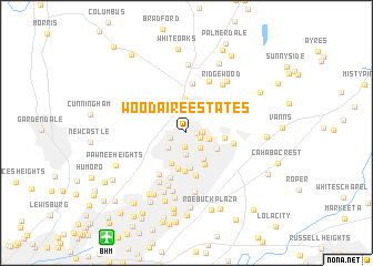 map of Woodaire Estates