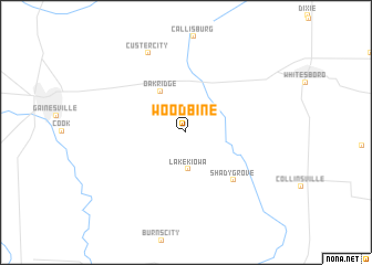 map of Woodbine