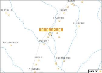 map of Woodbranch