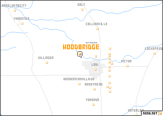 map of Woodbridge
