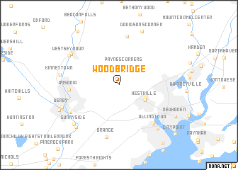 map of Woodbridge