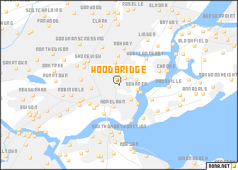 map of Woodbridge