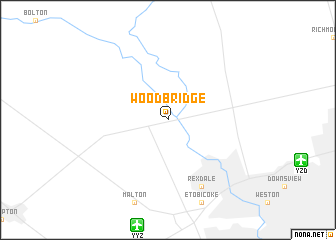 map of Woodbridge