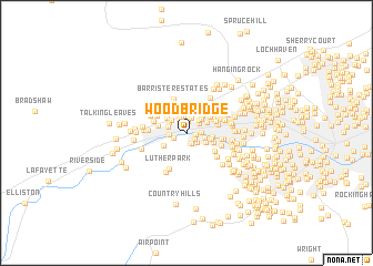 map of Woodbridge
