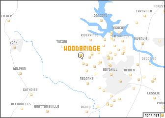 map of Woodbridge