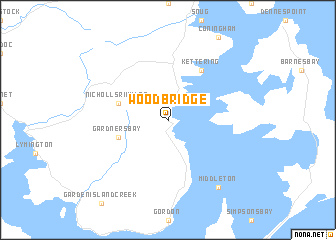 map of Woodbridge