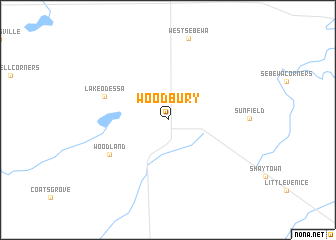 map of Woodbury