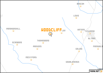 map of Woodcliff