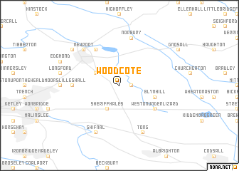 map of Woodcote