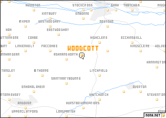 map of Woodcott