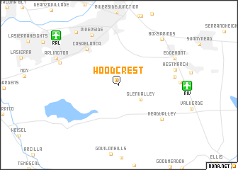 map of Woodcrest