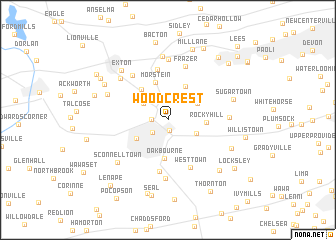 map of Woodcrest