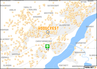 map of Woodcrest