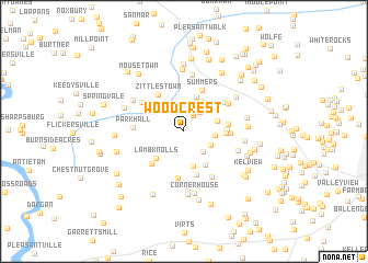 map of Woodcrest