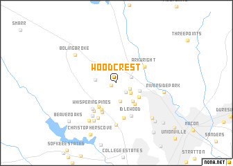 map of Woodcrest