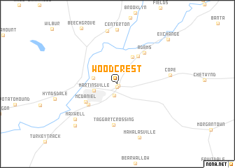 map of Woodcrest