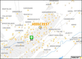 map of Woodcrest