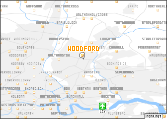 map of Woodford