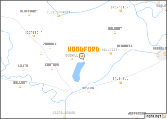 map of Woodford