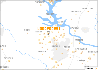 map of Wood Forest