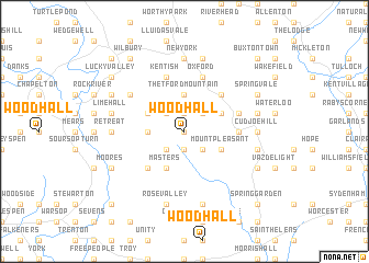 map of Woodhall