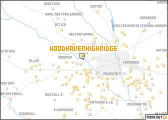 map of Woodhaven High Ridge