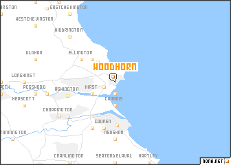 map of Woodhorn