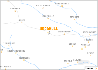 map of Woodhull