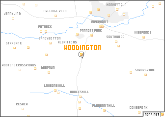 map of Woodington