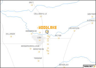 map of Woodlake