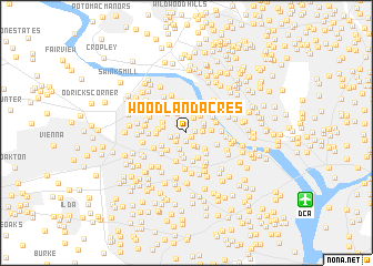 map of Woodland Acres