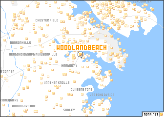 map of Woodland Beach