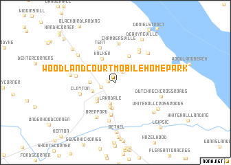 map of Woodland Court Mobile Home Park