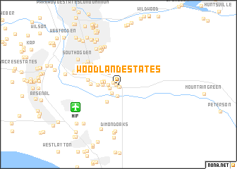 map of Woodland Estates