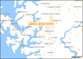 map of Woodland Farms