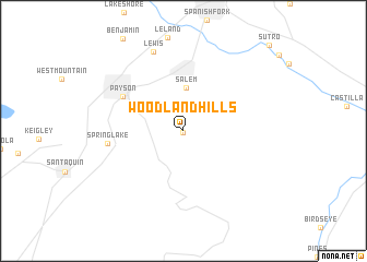 map of Woodland Hills