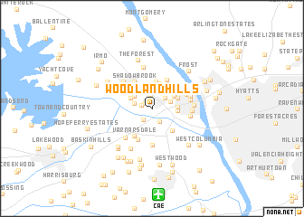 map of Woodland Hills