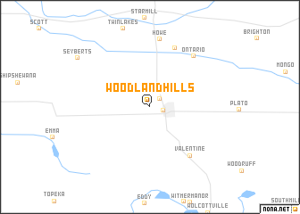 map of Woodland Hills