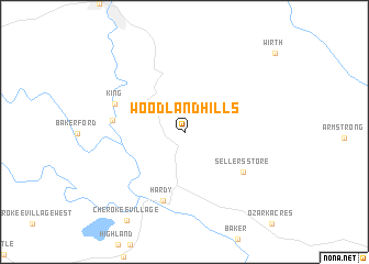 map of Woodland Hills
