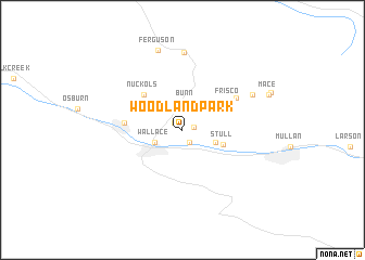 map of Woodland Park