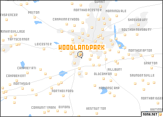 map of Woodland Park