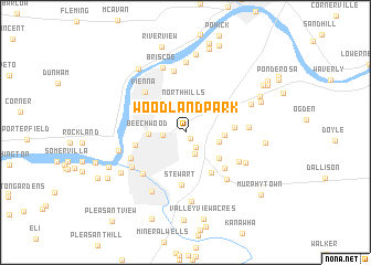 map of Woodland Park