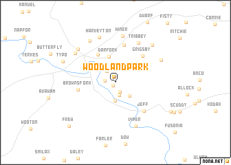 map of Woodland Park