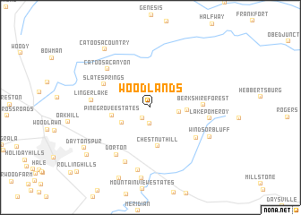 map of Woodlands