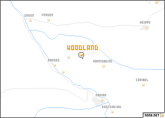 map of Woodland