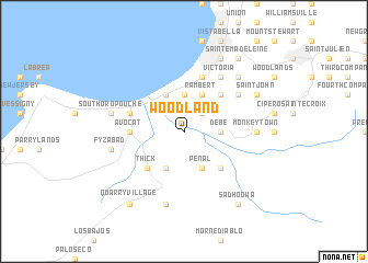 map of Woodland