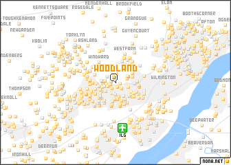 map of Woodland